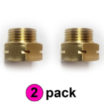 2 pack fuel line inverted flare brass fitting