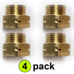4 pack fuel line inverted flare brass fitting